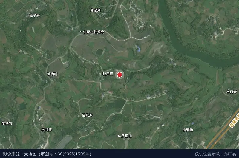 威远无花果产业融合发展示范园-科研中心卫星位置示意图