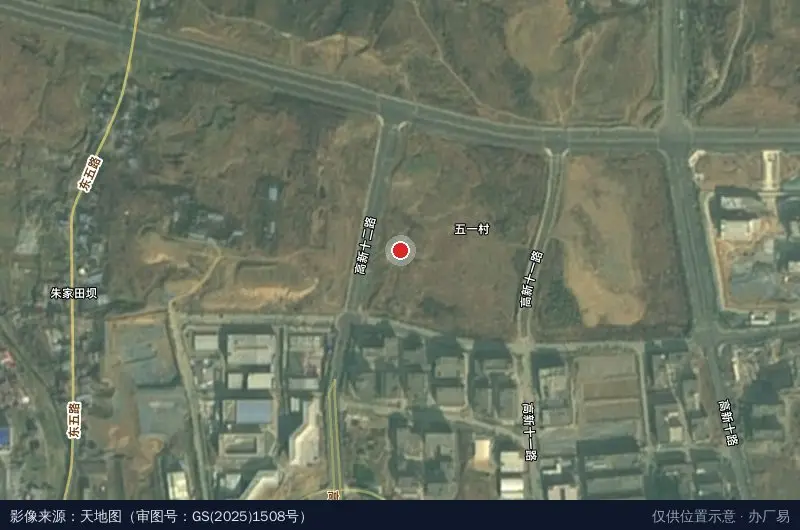 白河飞地经济产业园卫星位置示意图
