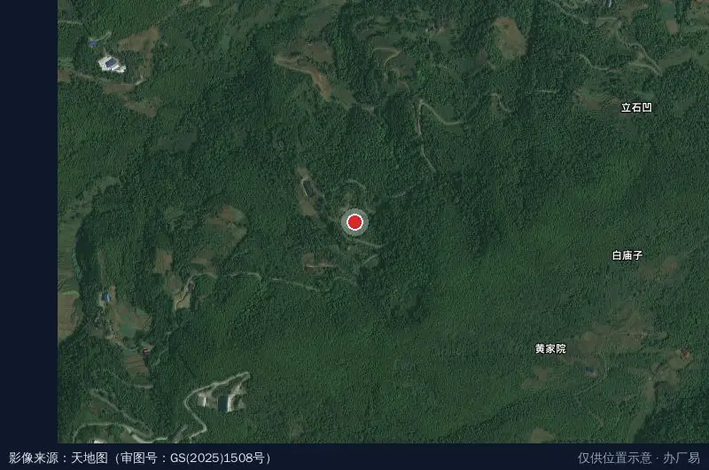 安康市汉滨区盛裕祥生态产业园卫星位置示意图