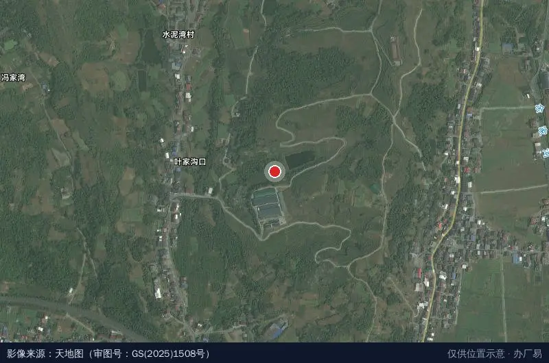 安康市志诚达科技园卫星位置示意图