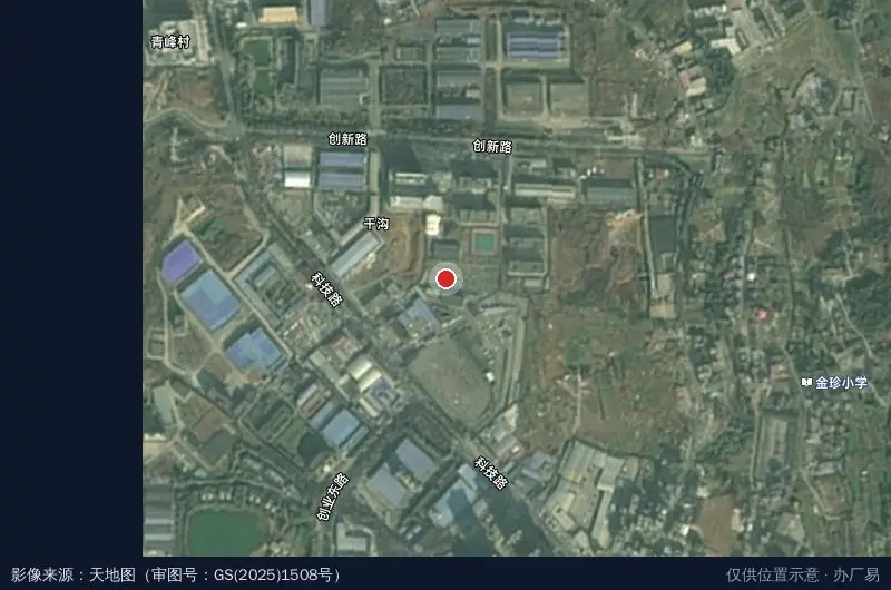 陕西西宏农业科技产业园东南侧临时停车点卫星位置示意图