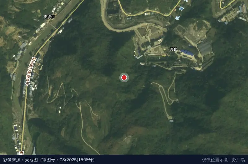 白河县电子商务创业孵化基地卫星位置示意图