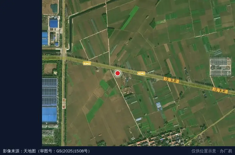天成工业园卫星位置示意图