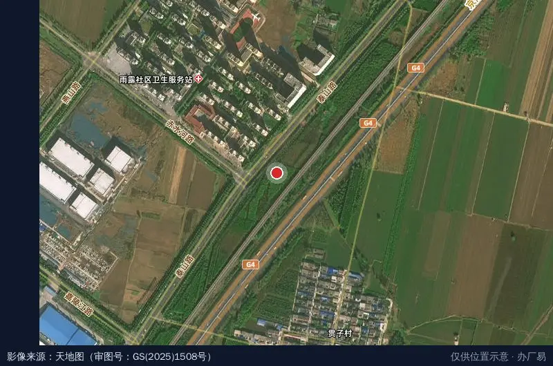 富士康(鹤壁)科技工业园-东南门卫星位置示意图