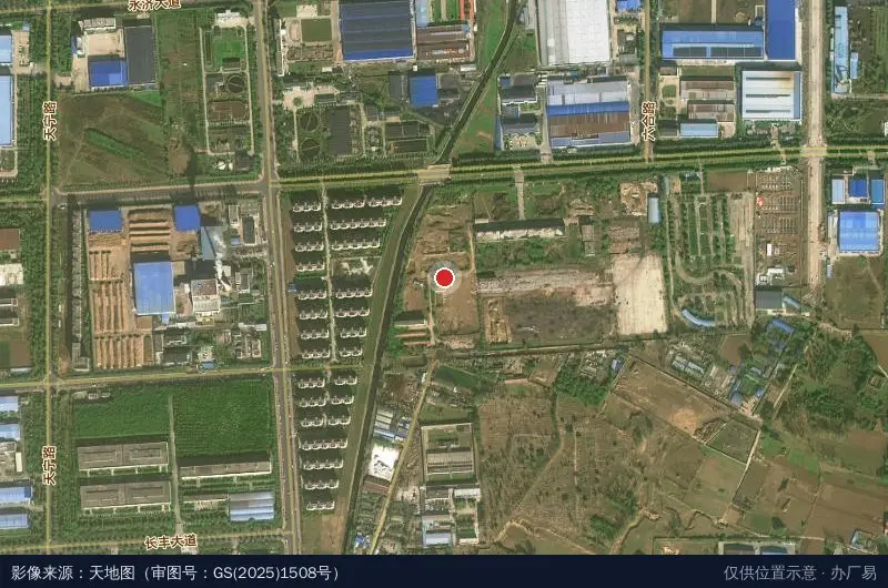 黎阳工业区卫星位置示意图