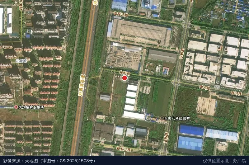 鹤壁电子工业园-北2门卫星位置示意图