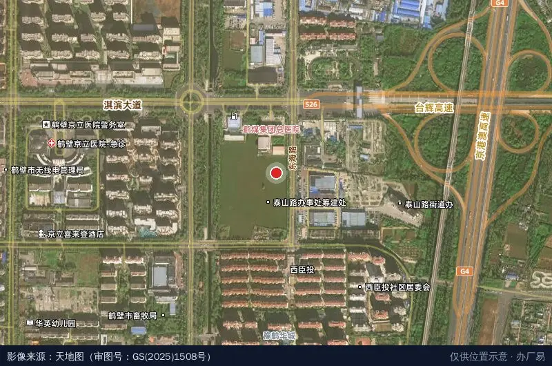 鹤壁力威安防科技有限公司卫星位置示意图