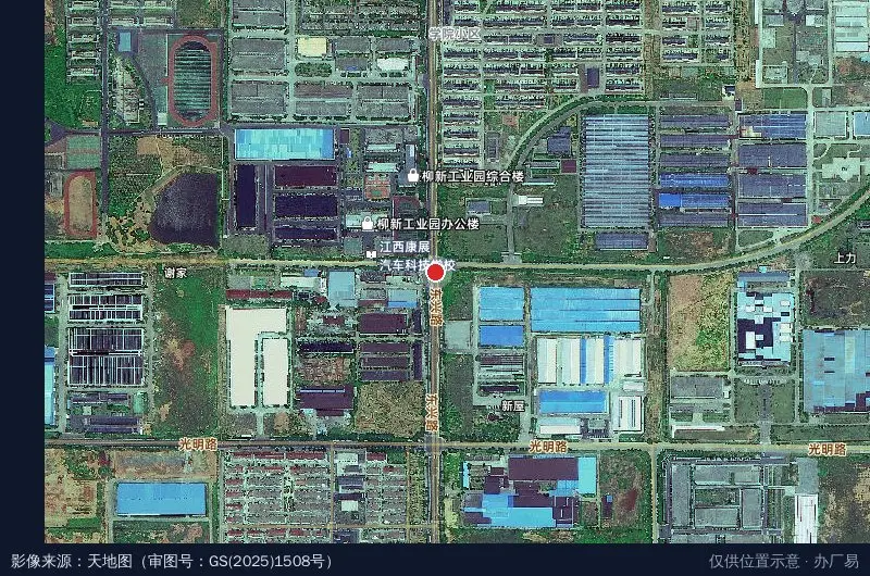 铭基高科产业园卫星位置示意图