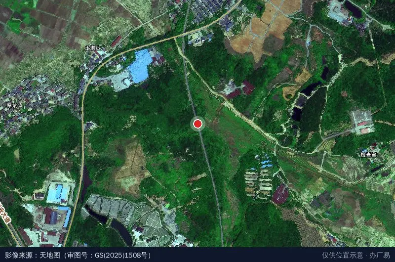 渝水区新兴工业产业园卫星位置示意图