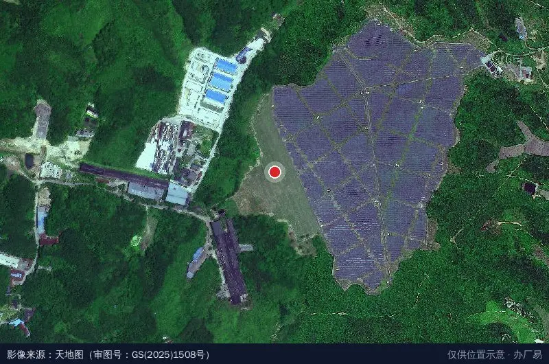 袁河经济开发区特钢产业园卫星位置示意图