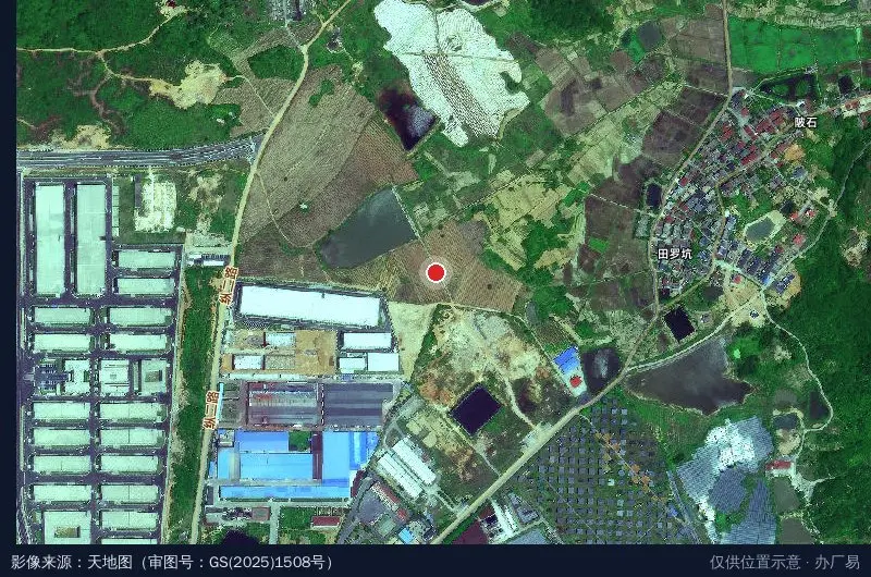 新余经开区光电产业园2号厂房卫星位置示意图