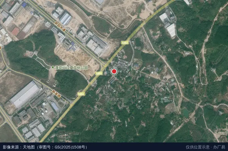 凤泉湖高新区卫星位置示意图