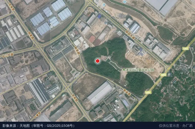 凤泉湖高新区管集会卫星位置示意图