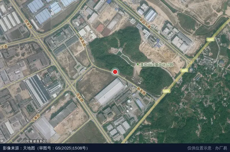 凤泉湖高新区园区综合配套中心卫星位置示意图