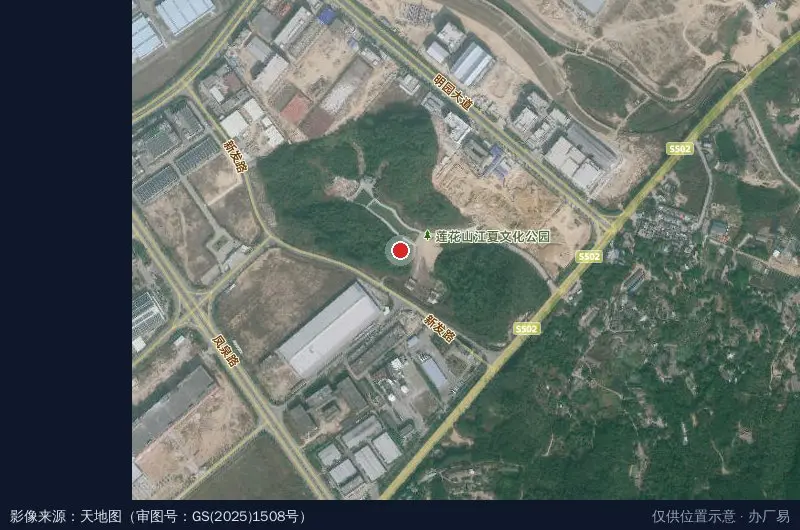 凤泉湖高新区中炬科技园-K栋卫星位置示意图