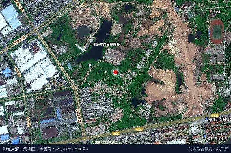 中国十五冶贵溪市经开区项目经理部卫星位置示意图