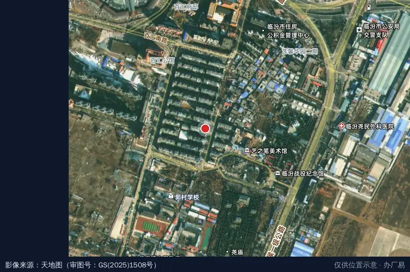 山西江宇新锐科技有限公司卫星位置示意图