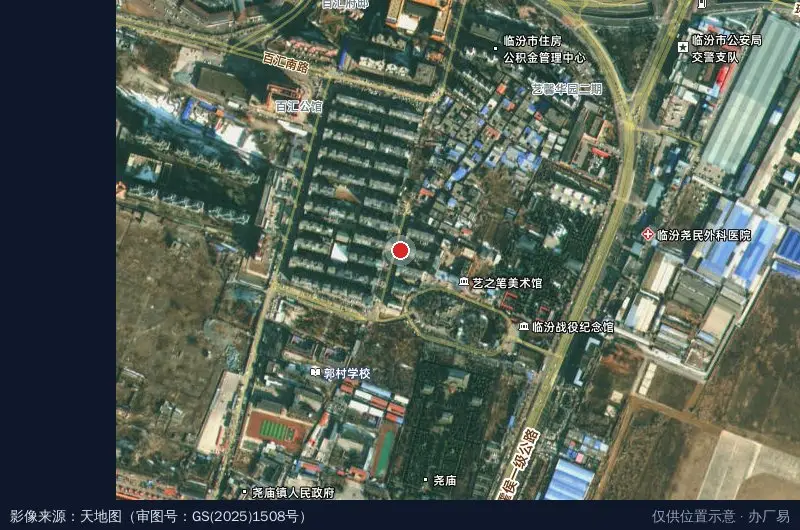 山西巨华科技有限公司卫星位置示意图