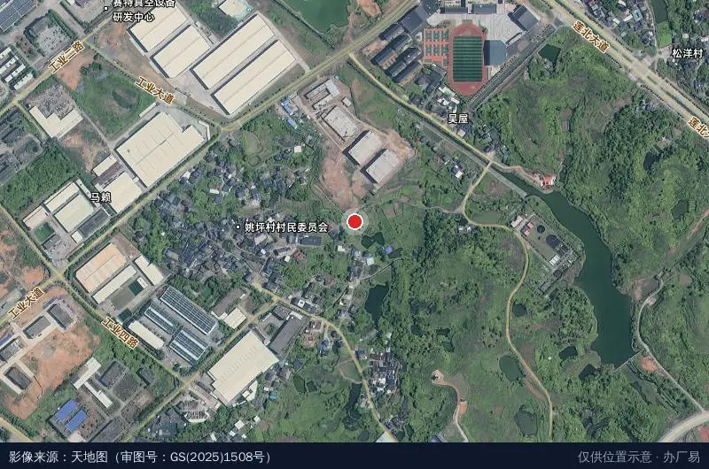 连城工业园区卫星位置示意图
