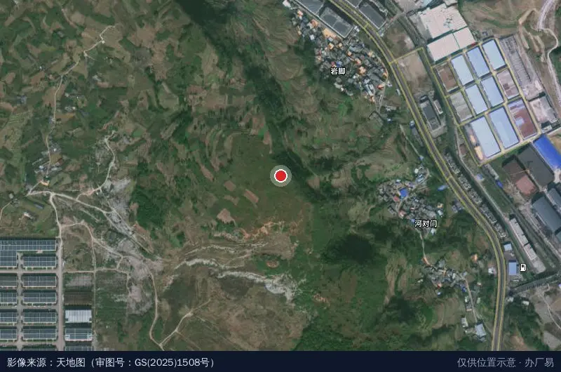 贵州盘北经济开发区卫星位置示意图