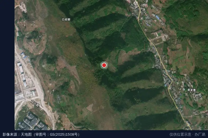 水城经济开发区文阁公租房东区卫星位置示意图