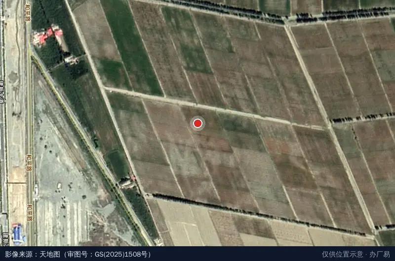 霍尔果斯人力资源大数据产业园卫星位置示意图