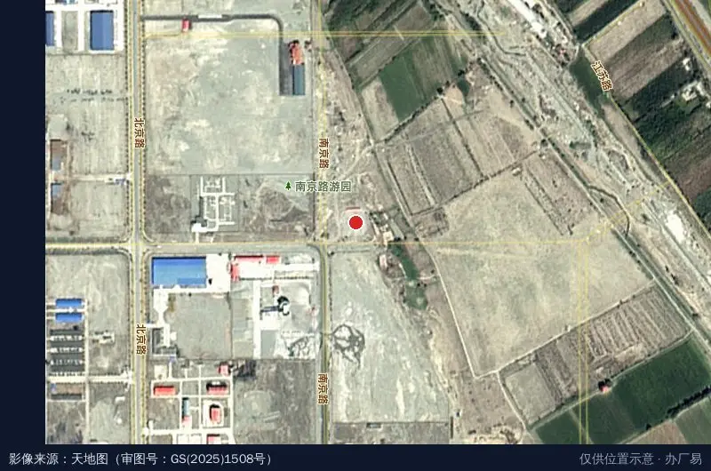 霍尔果斯科技工业园中小企业孵化基地卫星位置示意图