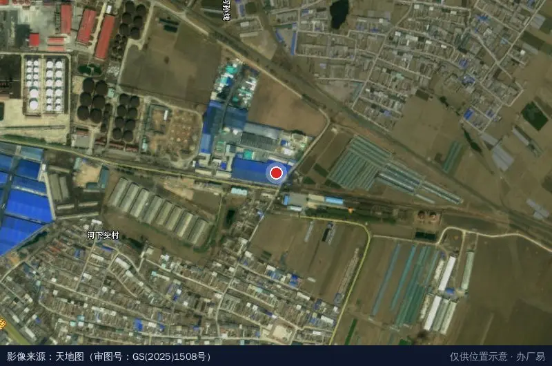 沟帮子工业园区企业民主管理指导站卫星位置示意图