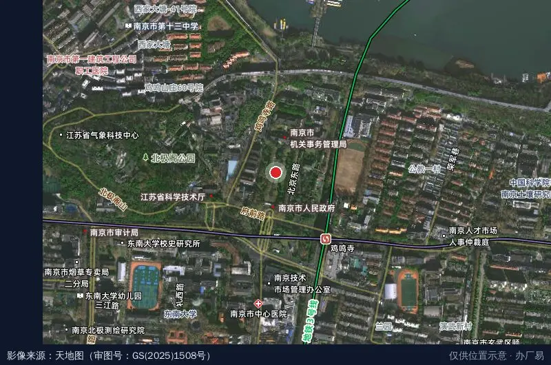 江苏溧阳经济开发区卫星位置示意图