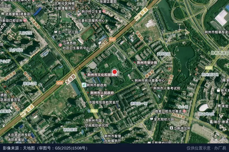 湖北公安经济开发区卫星位置示意图