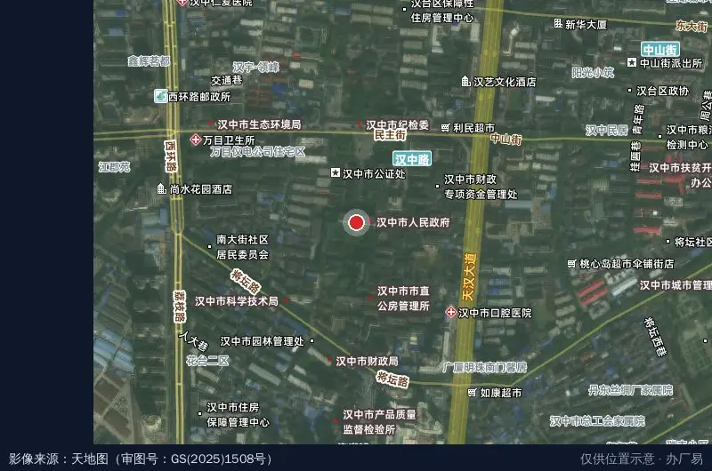 陕西略阳经济技术开发区卫星位置示意图