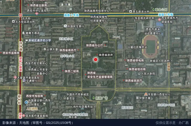 陕西华阴经济技术开发区卫星位置示意图