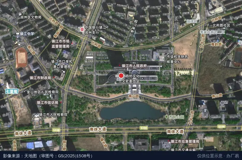 江苏省丹徒高新技术产业开发区卫星位置示意图