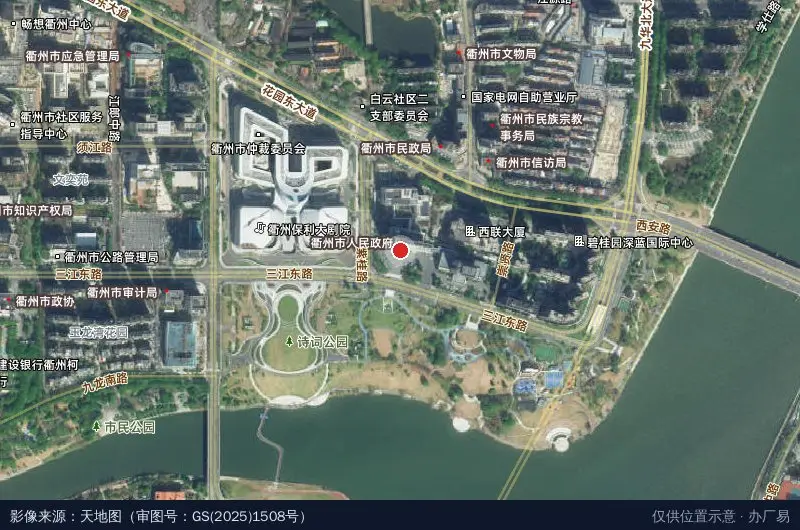衢州综合保税区卫星位置示意图