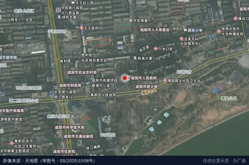 陕西旬邑经济技术开发区卫星位置示意图