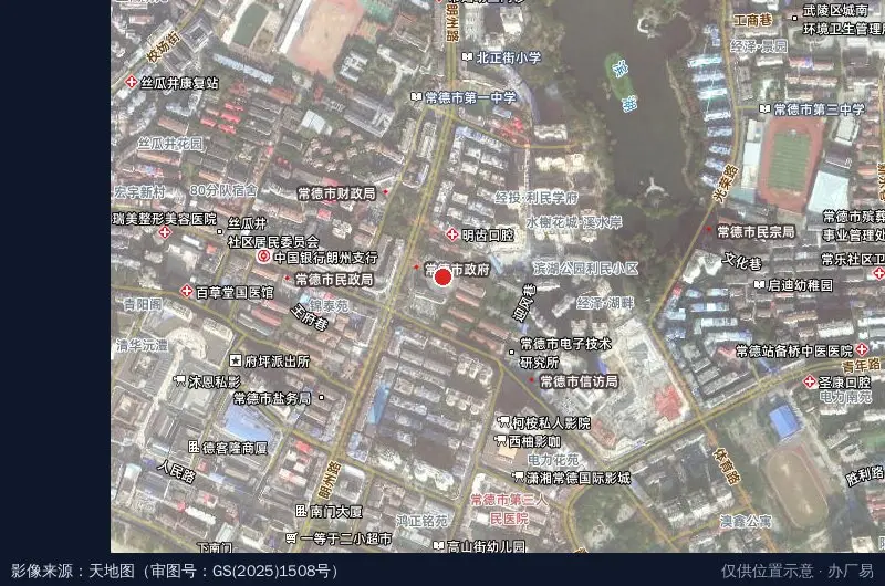 湖南安乡高新技术产业开发区卫星位置示意图