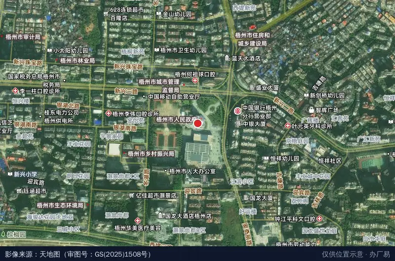 梧州综合保税区卫星位置示意图
