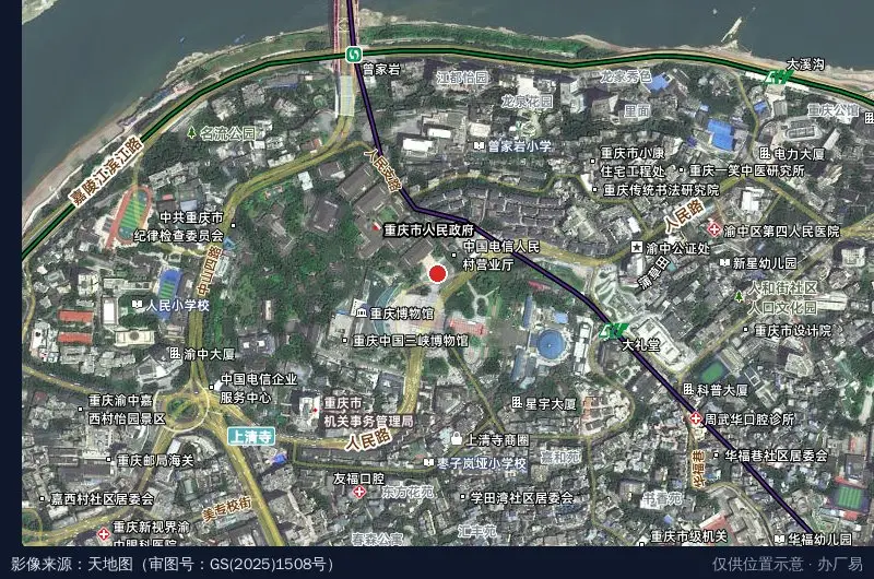 万州综合保税区卫星位置示意图