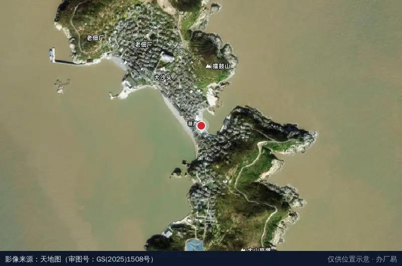 浙江龙港经济开发区卫星位置示意图