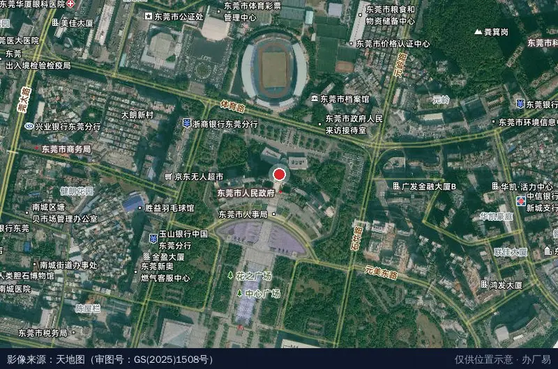 东莞虎门港综合保税区卫星位置示意图