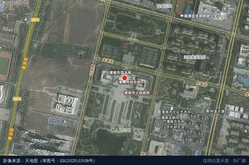 陕西省白水高新技术产业开发区卫星位置示意图