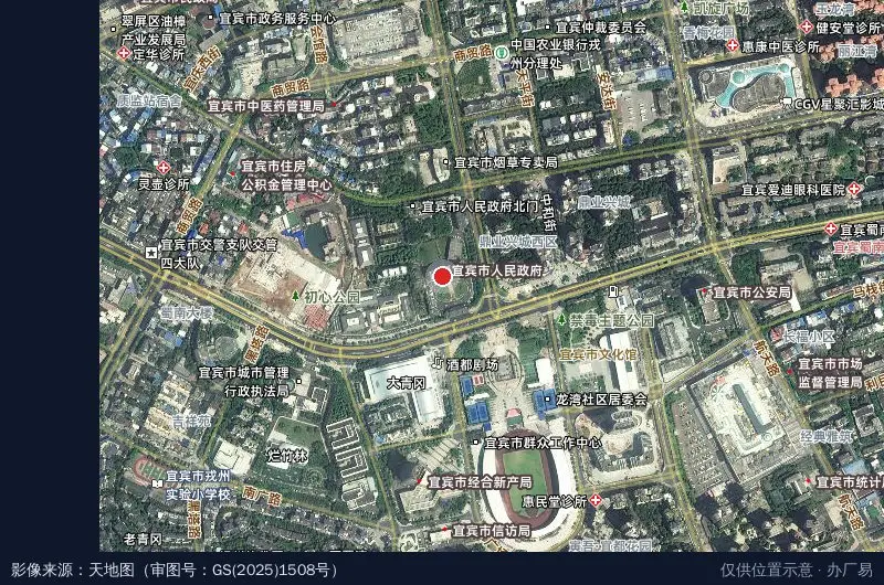 宜宾综合保税区卫星位置示意图