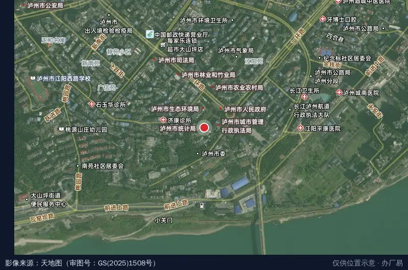 泸州综合保税区卫星位置示意图