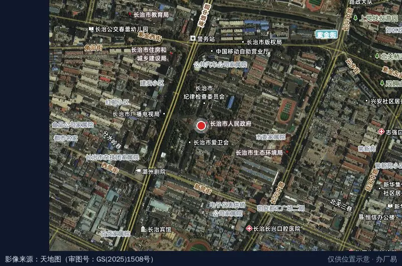 山西长治经济技术开发区卫星位置示意图