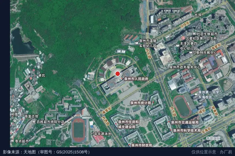 泉州综合保税区卫星位置示意图