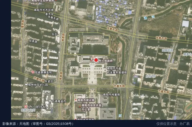 河南桐柏县先进制造业开发区卫星位置示意图