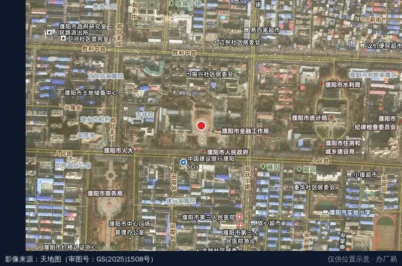 河南南乐县先进制造业开发区卫星位置示意图