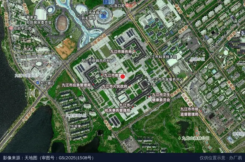 九江综合保税区卫星位置示意图