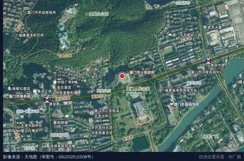 厦门火炬高新技术产业开发区卫星位置示意图