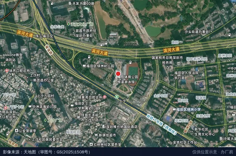 中国(深圳)新媒体广告产业园卫星位置示意图